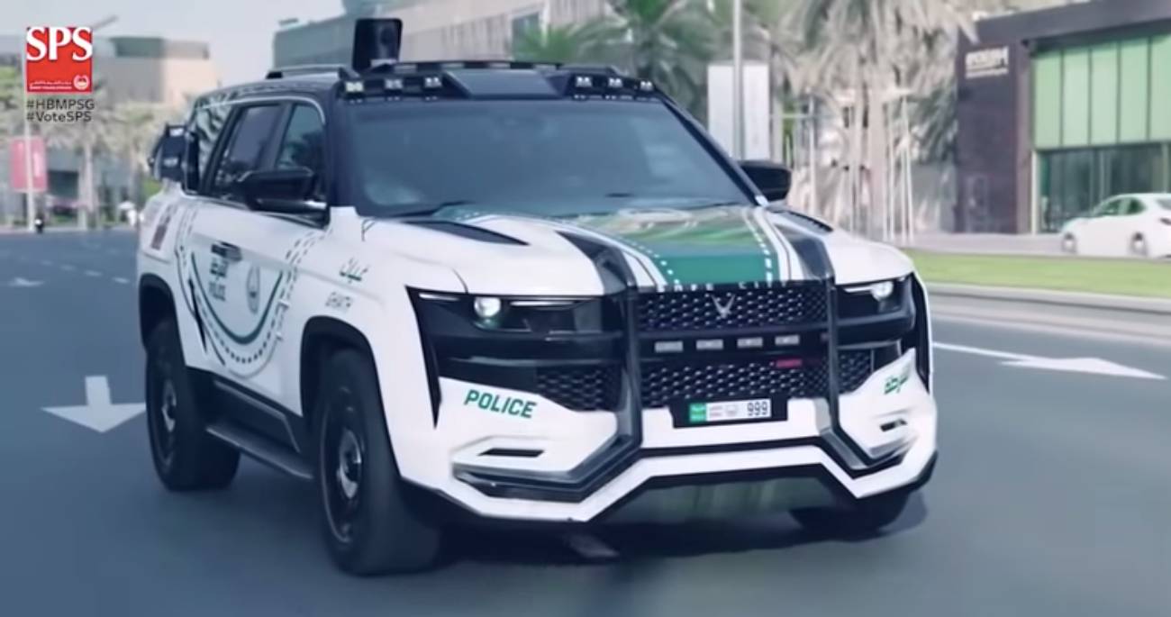 Giath policie v Dubaji