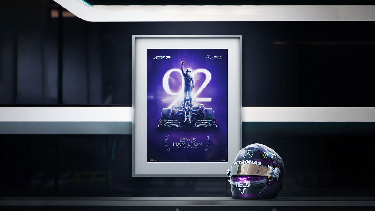 Sběratelská edice plakátů oslavuje nejnovější rekord Formule 1