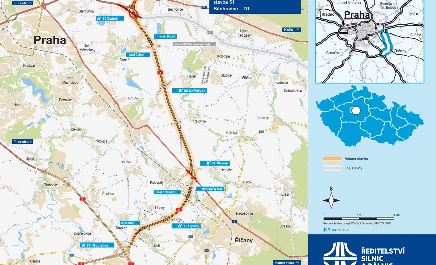 Nová část Pražského okruhu významně pomůže řešit dopravní problémy. Jeho výstavba započne letos